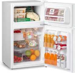 COMFEE RCT87WH1(E) | 87L Compact Under Counter Fridge Freezer - Freezer-on-Top White