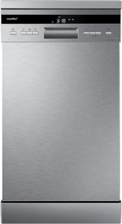 COMFEE' Slimline 45cm Stainless Steel | 44dB Quiet Dishwasher