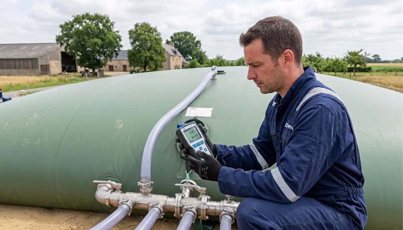 Contrôle du niveau de remplissage de la citerne souple