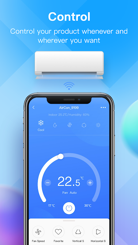 Interface de contrôle de température NetHome Plus pour climatiseur et déshumidificateur Comfee